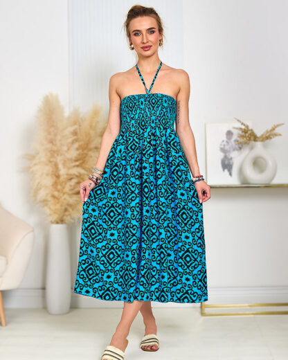 Royalfashion Rochie midi de damă cu imprimeu