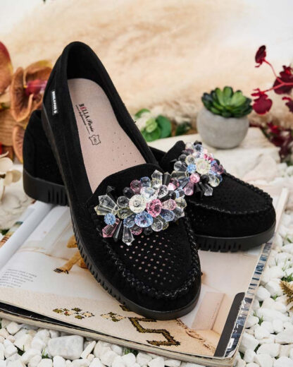 Royalfashion Mocasini traforați cu mărgele pentru femei Nasfali