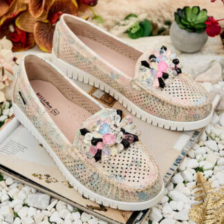Royalfashion Mocasini traforați cu mărgele pentru femei Nasfali