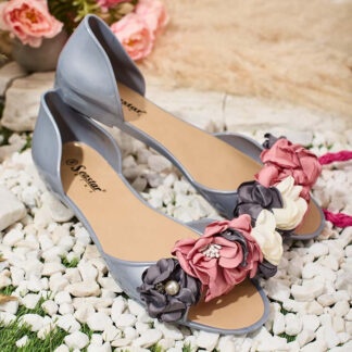 Royalfashion Balerini din cauciuc cu floare Koddies