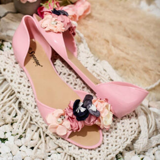 Royalfashion Balerini din cauciuc cu floare Koddies
