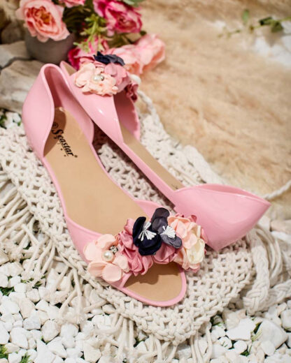 Royalfashion Balerini din cauciuc cu floare Koddies