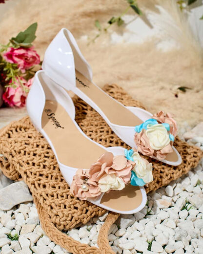 Royalfashion Balerini din cauciuc cu floare Koddies