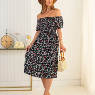 Royalfashion Rochie mini pentru femei cu model a'la hiszpanka