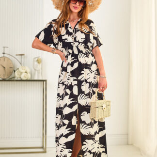 Royalfashion Rochie midi cu imprimeu pentru femei