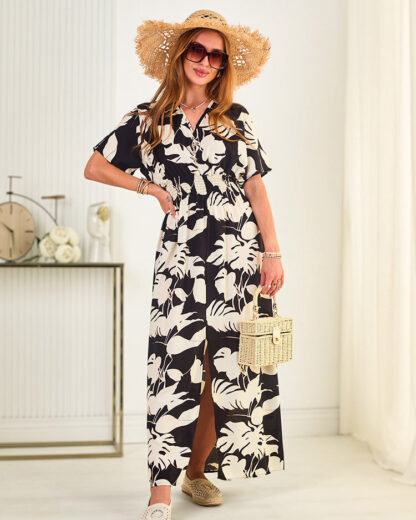 Royalfashion Rochie midi cu imprimeu pentru femei