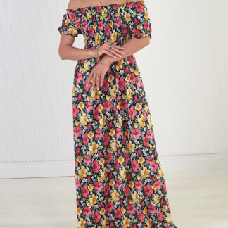 Royalfashion Rochie midi pentru femei a'la hiszpanka
