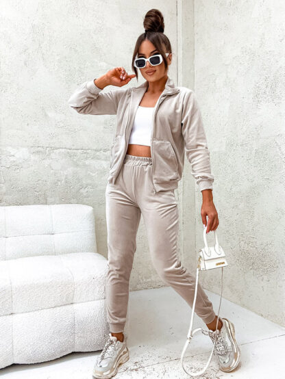 Royalfashion Set a'la velour din bumbac pentru femei