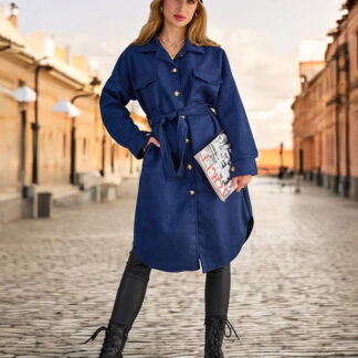 Royalfashion Palton tip cămașă pentru femei