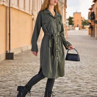 Royalfashion Palton tip cămașă pentru femei