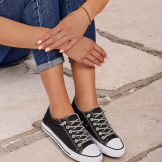 Royalfashion Adidași de damă cu șireturi decorative Timi