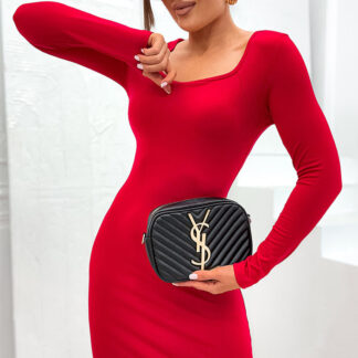 Rochie lungă de țesătură pentru femei de la Royalfashion