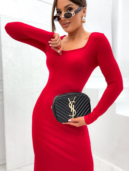 Rochie lungă de țesătură pentru femei de la Royalfashion