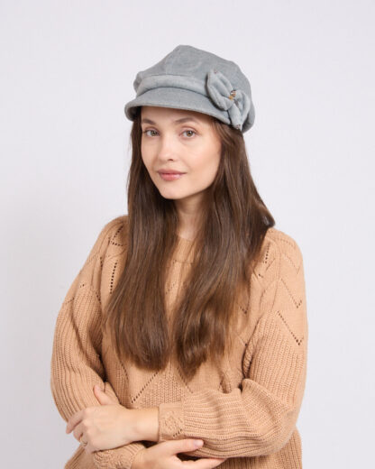 Beret pentru femei Royalfashion cu fundă