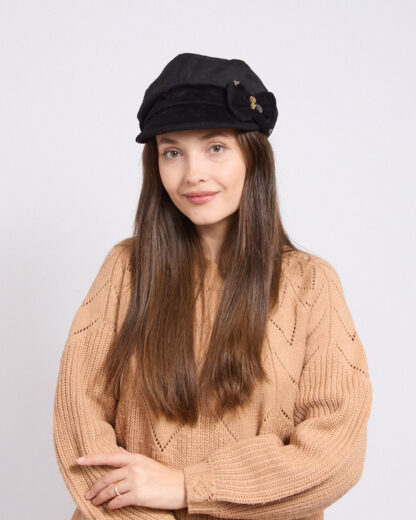 Beret pentru femei Royalfashion cu fundiță