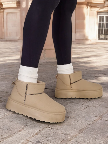 Royalfashion Cizme scurte de iarnă pentru femei Wiebi